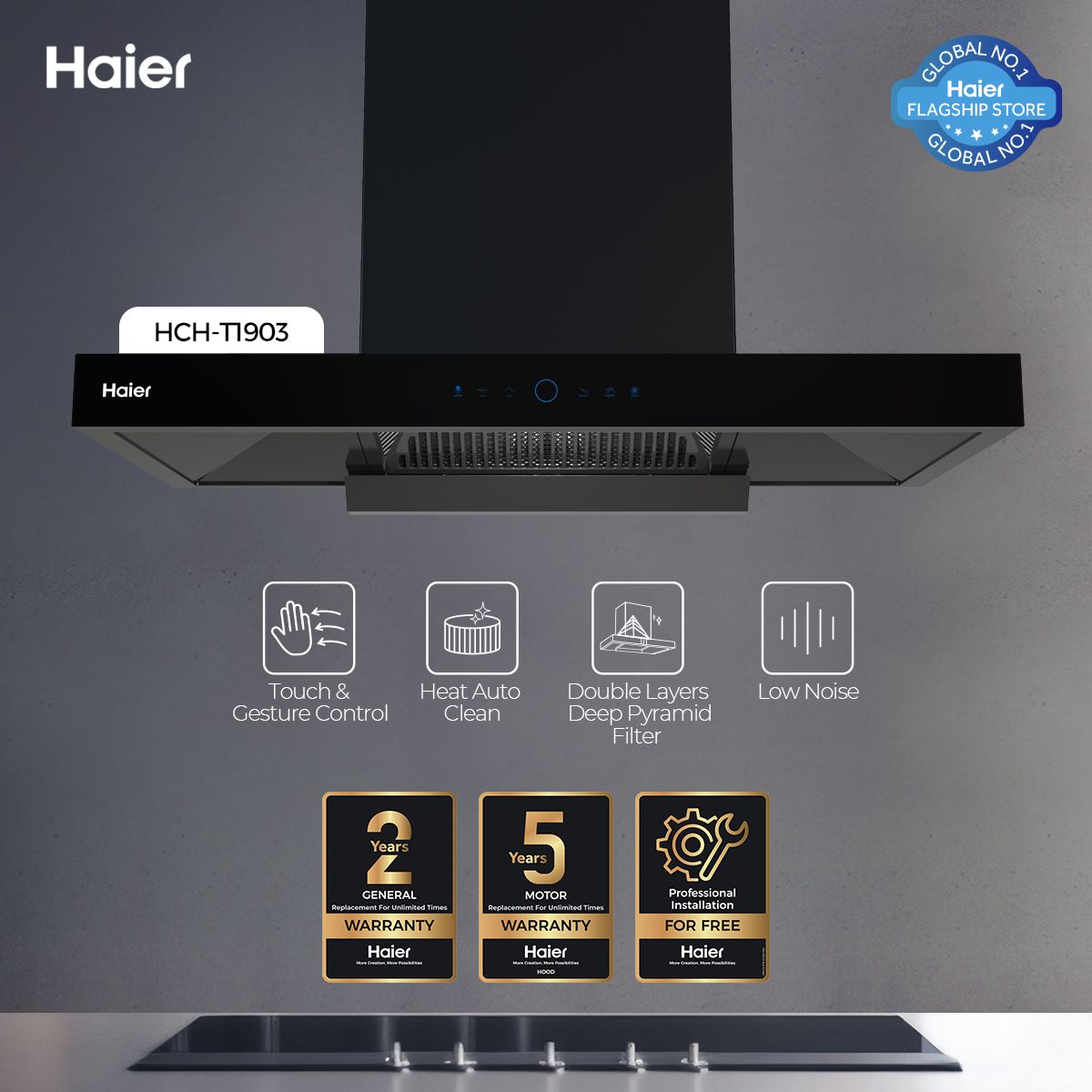 Haier HCH-T1903+ Kitchen Range Hood