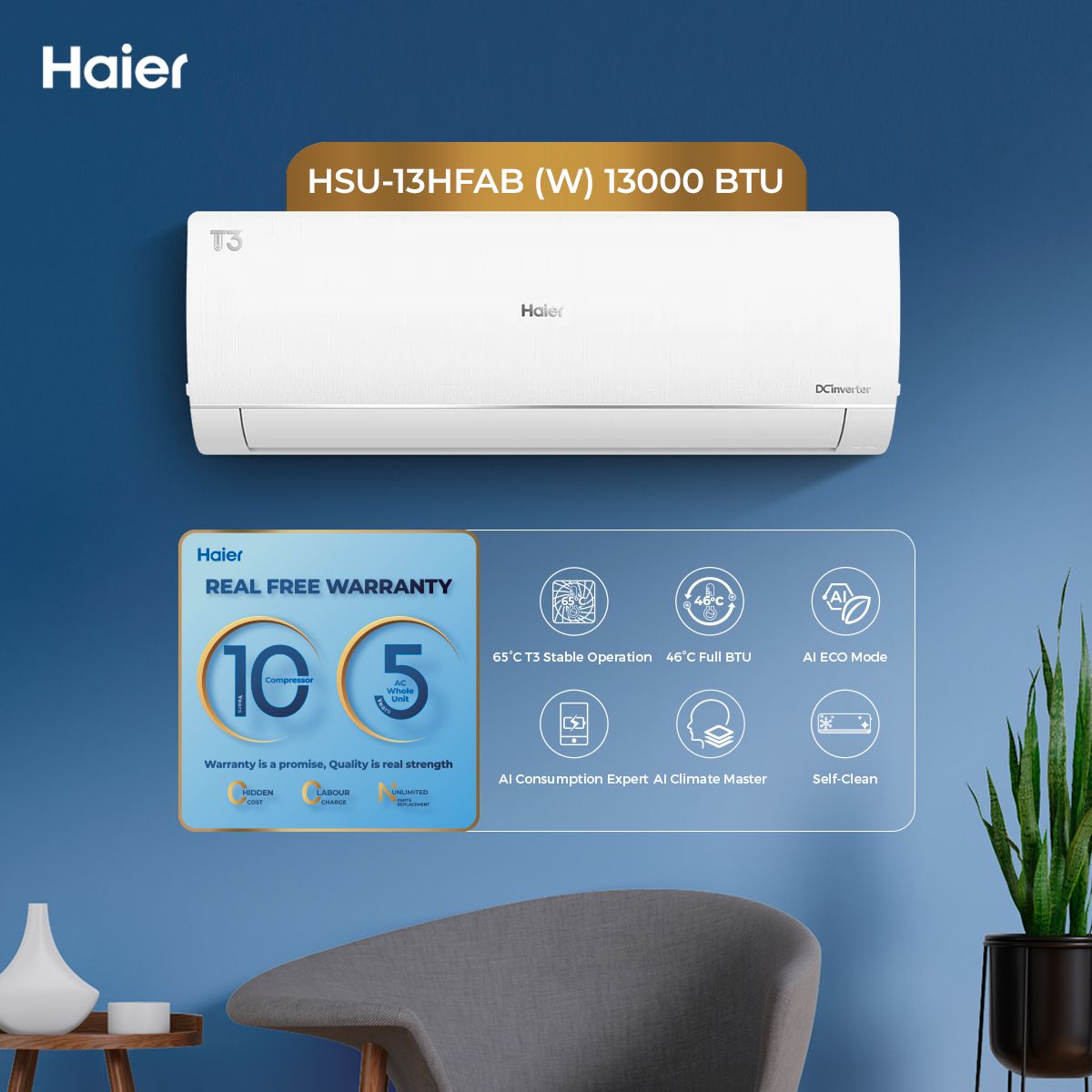 Haier HSU-13HFAB(W) Air Conditioner